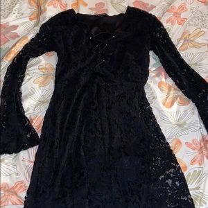 Black long sleeve dress